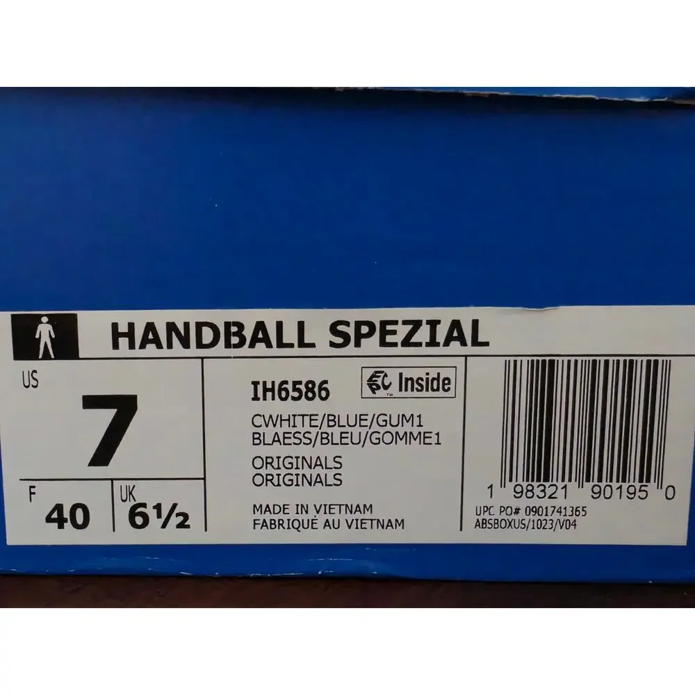 Adidas Handball Spezial – White/Blue/Gum – Women’s 7 – Brand New in Box